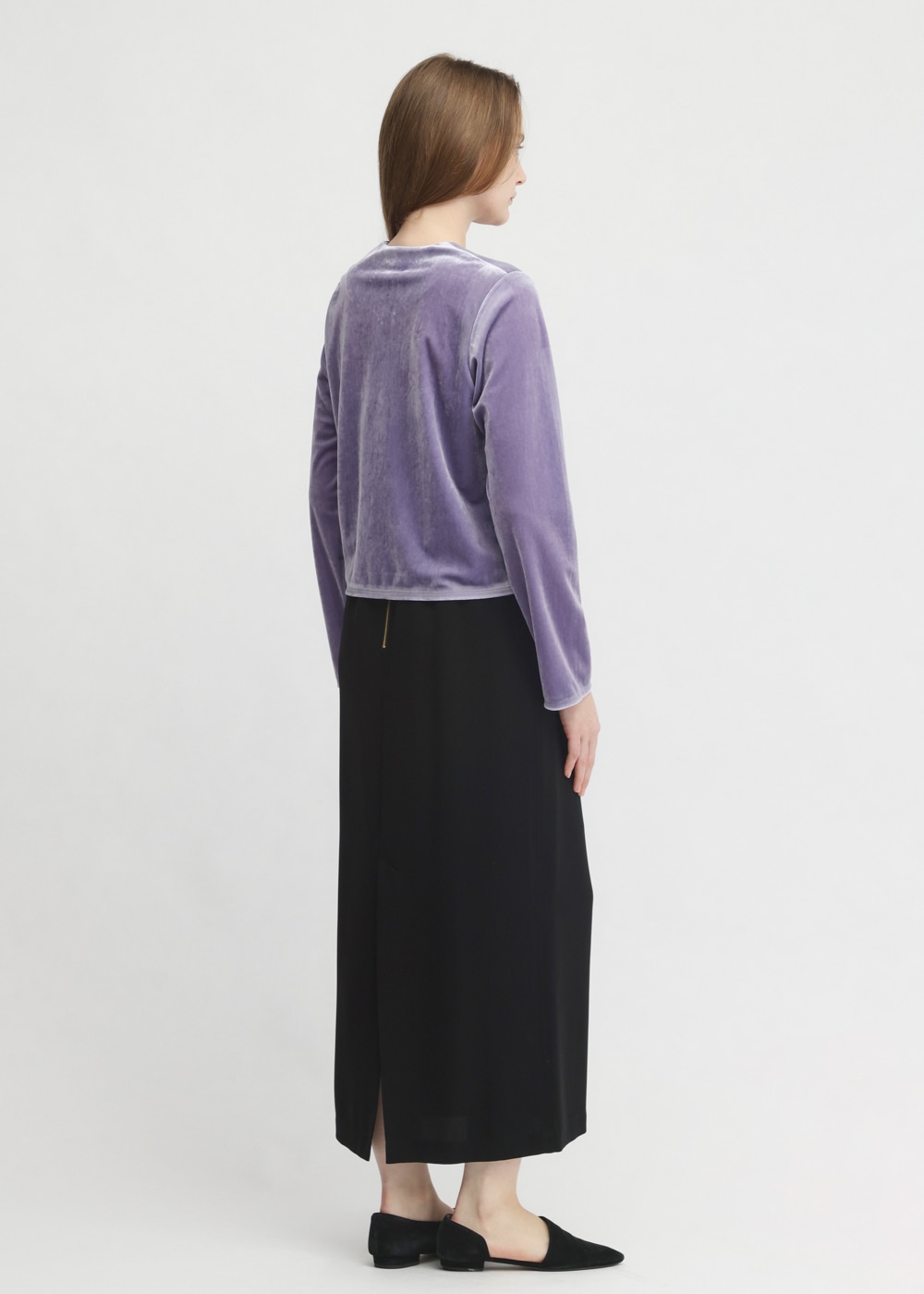 Chantique Velour Cardigan 詳細画像 PURPLE 3