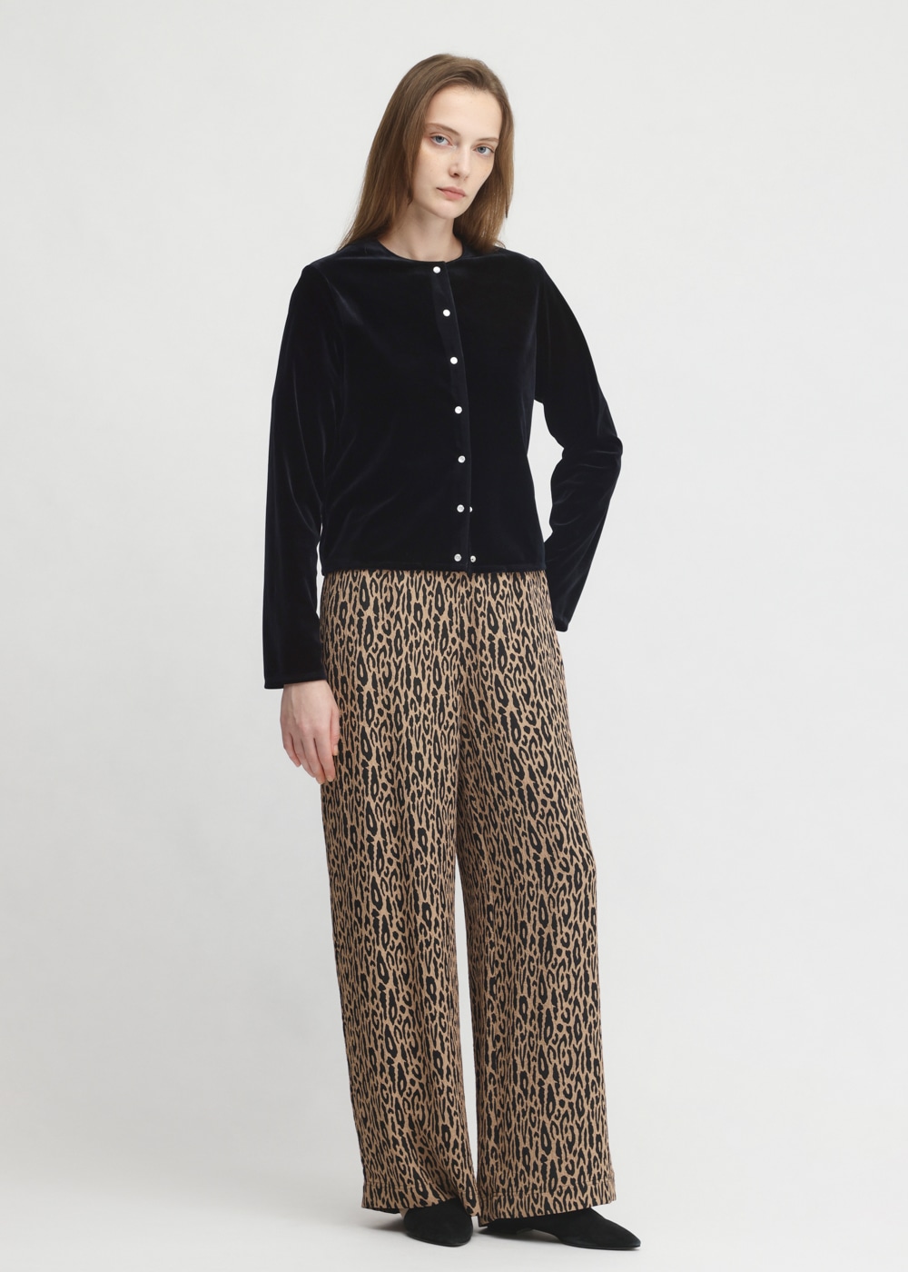 Leopard Jacquard Flare Pants 詳細画像 OTHER 2