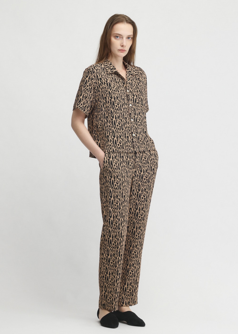 Leopard Jacquard Cropped Pants 詳細画像 OTHER 1