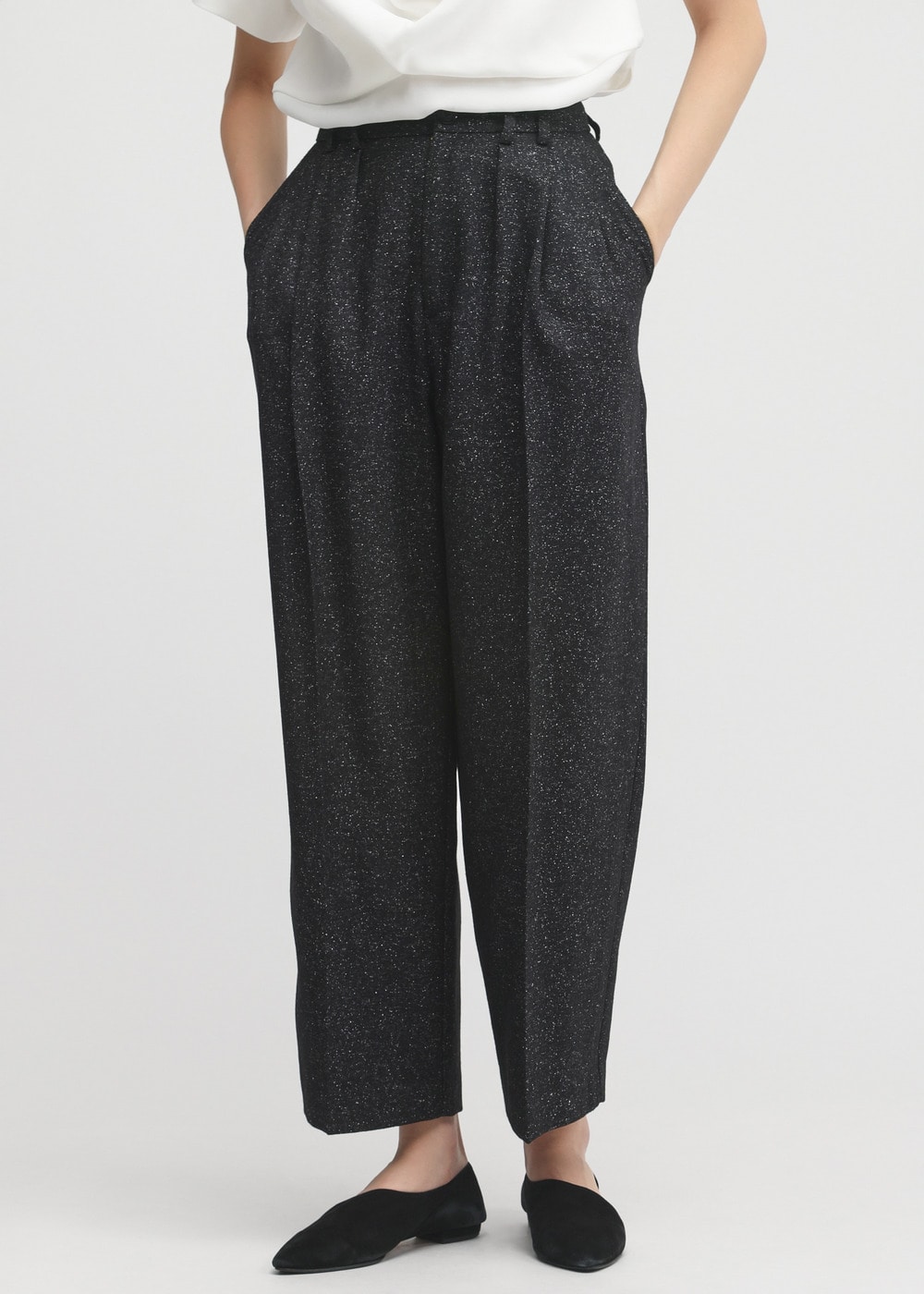 Lush Mist Tweed Pants 詳細画像 BLACK 4