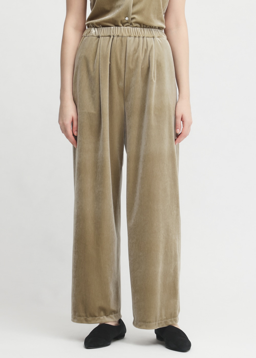 Chantique Velour Pants 詳細画像 BEIGE 4