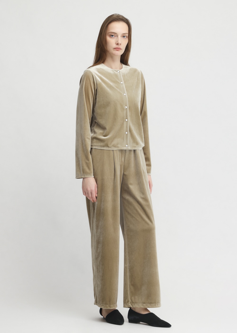 Chantique Velour Pants 詳細画像 BEIGE 7