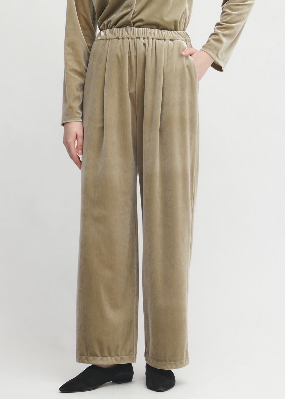 Chantique Velour Pants 詳細画像 BEIGE 9