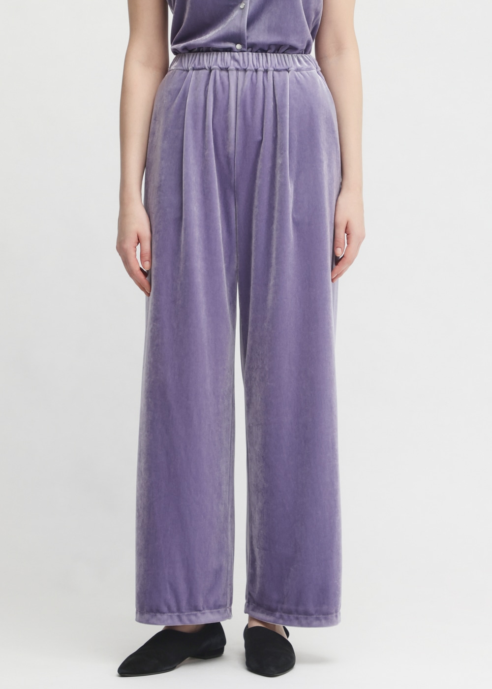 Chantique Velour Pants 詳細画像 PURPLE 4