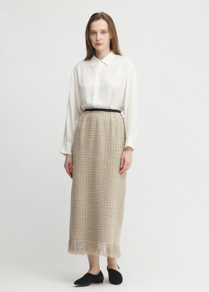 C/L Dobby Tweed  Skirt