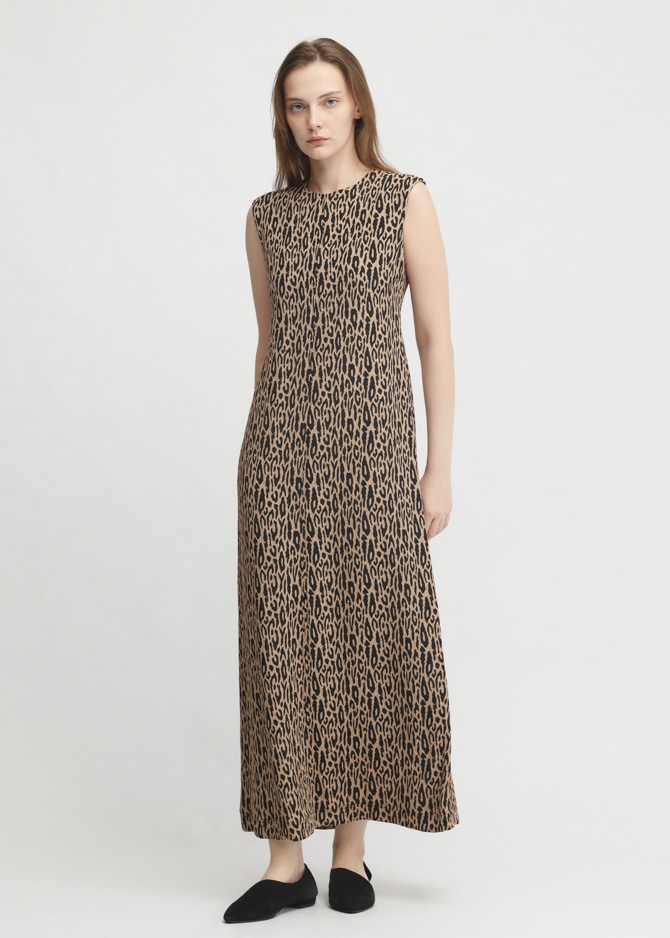 Leopard Jacquard Dress