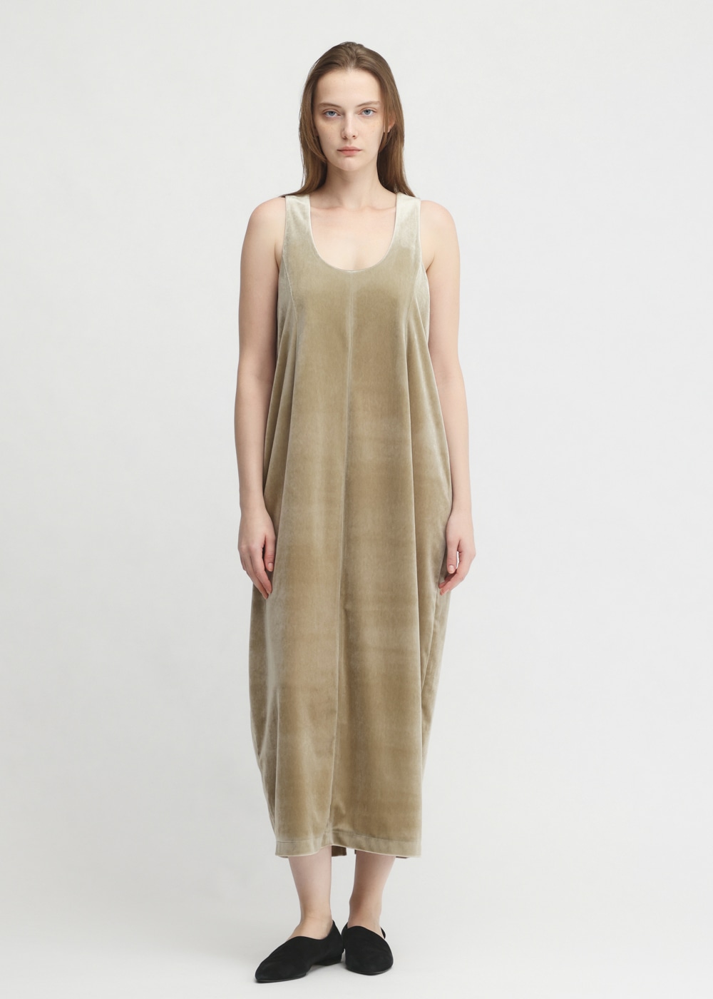 Chantique Velour Cocoon Dress 詳細画像 BEIGE 1