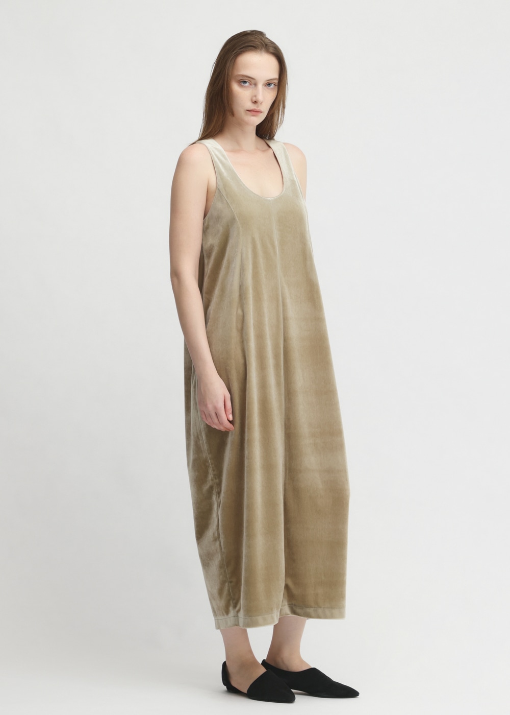 Chantique Velour Cocoon Dress 詳細画像 BEIGE 2