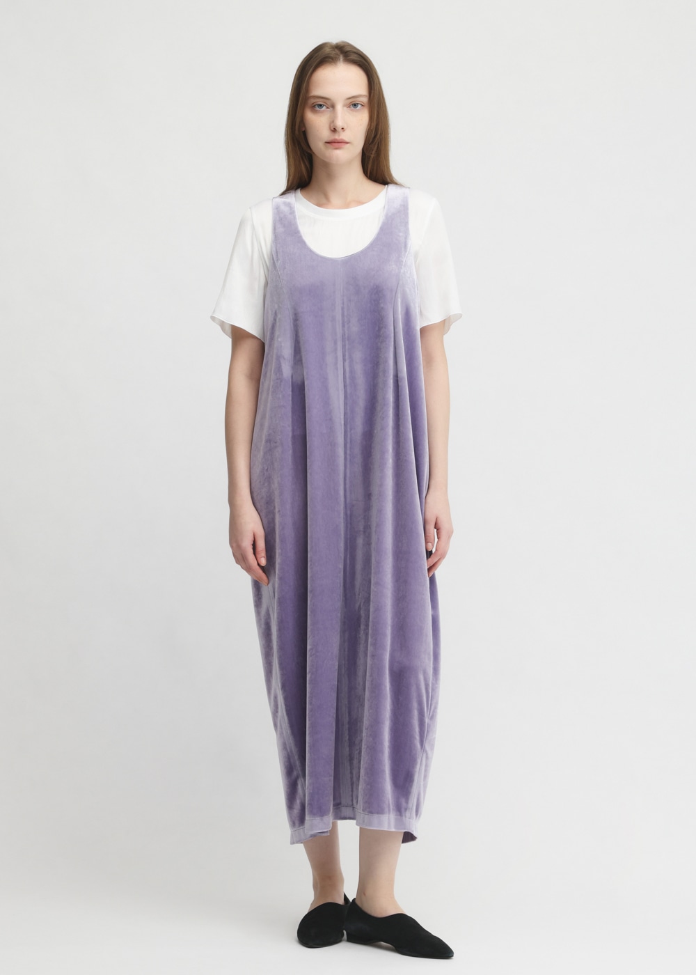 Chantique Velour Cocoon Dress 詳細画像 PURPLE 1