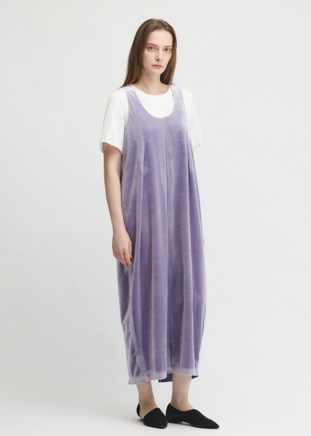 Chantique Velour Cocoon Dress 詳細画像 PURPLE 2