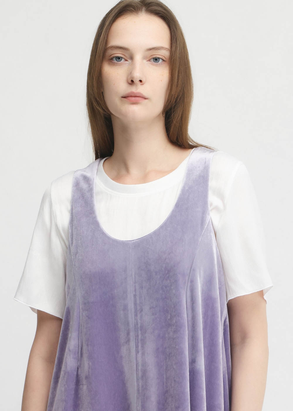 Chantique Velour Cocoon Dress 詳細画像 PURPLE 4