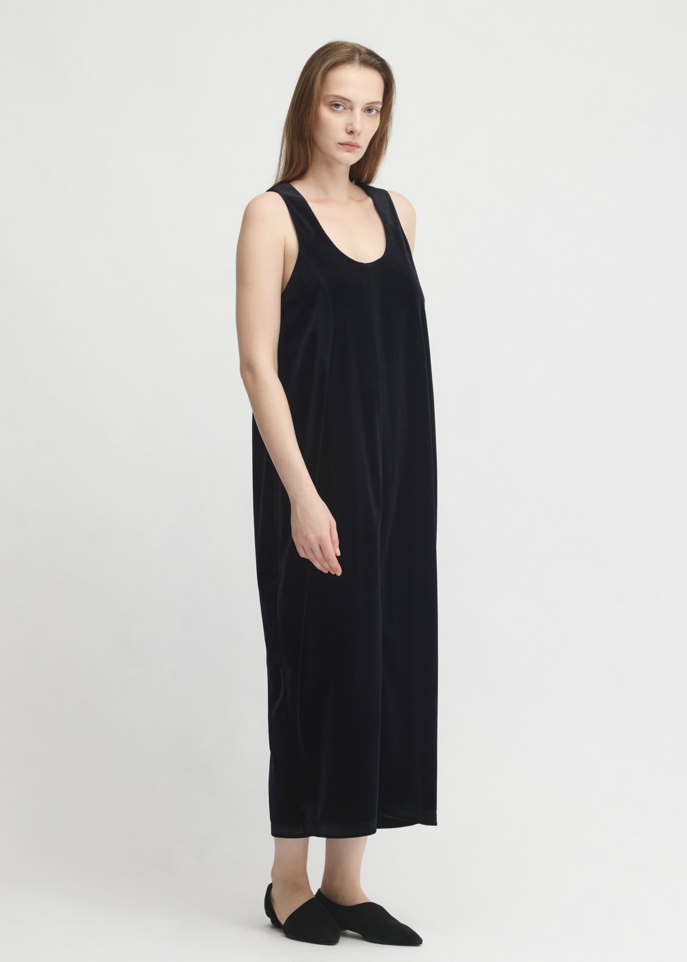 Chantique Velour Cocoon Dress 詳細画像 BLACK 2