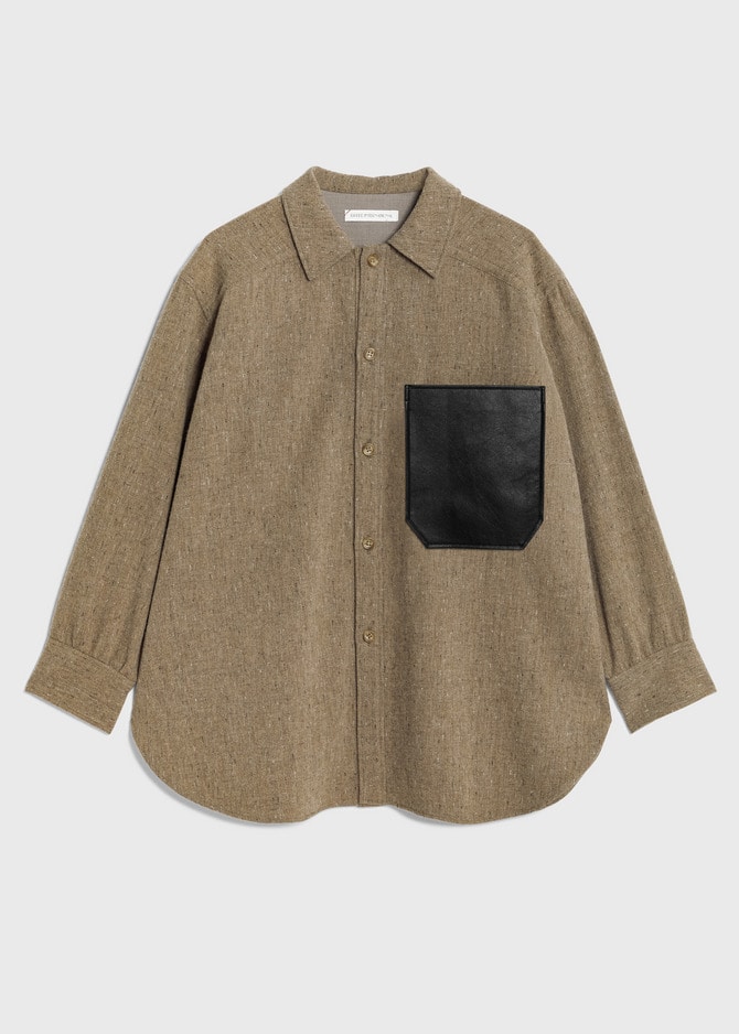KASURI Knot Slub Tweed Shirt