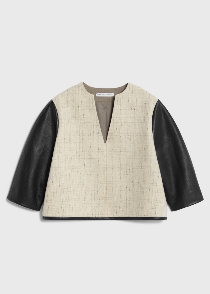 KASURI Knot Slub Tweed Blouse