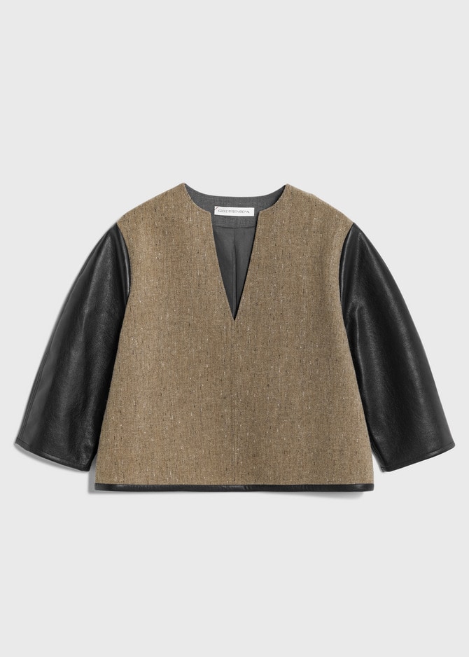 KASURI Knot Slub Tweed Blouse