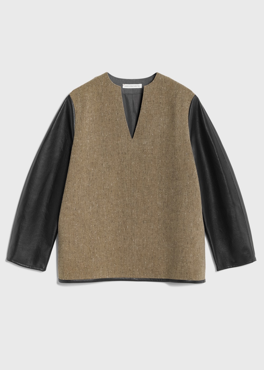 KASURI Knot Slub Tweed Long Blouse