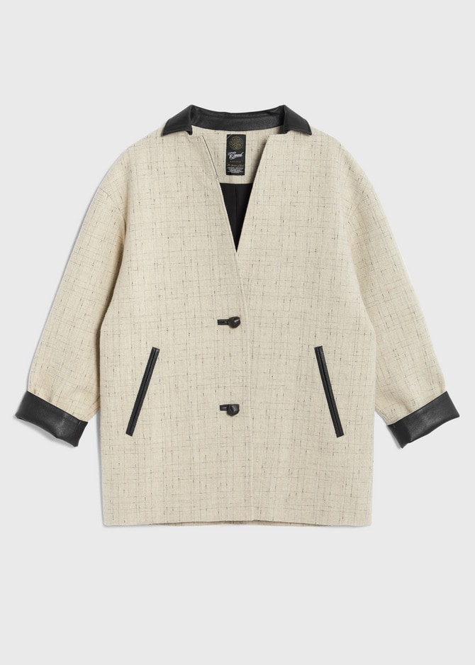 KASURI Knot Slub Tweed Coat