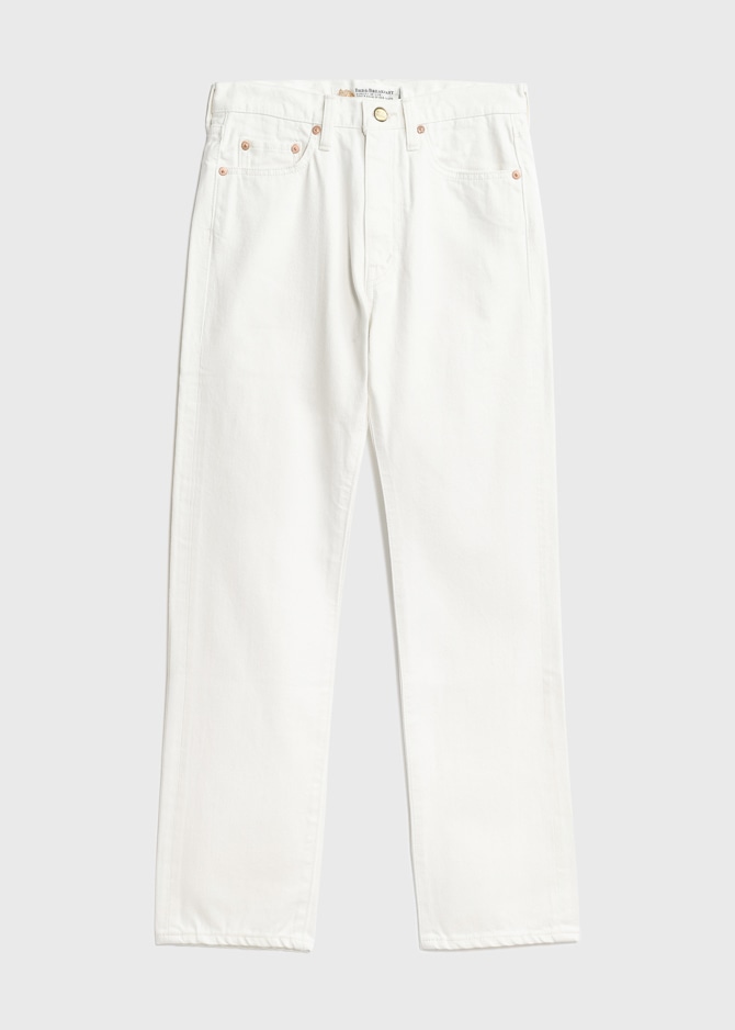 Standard One Wash White Mom's Denim