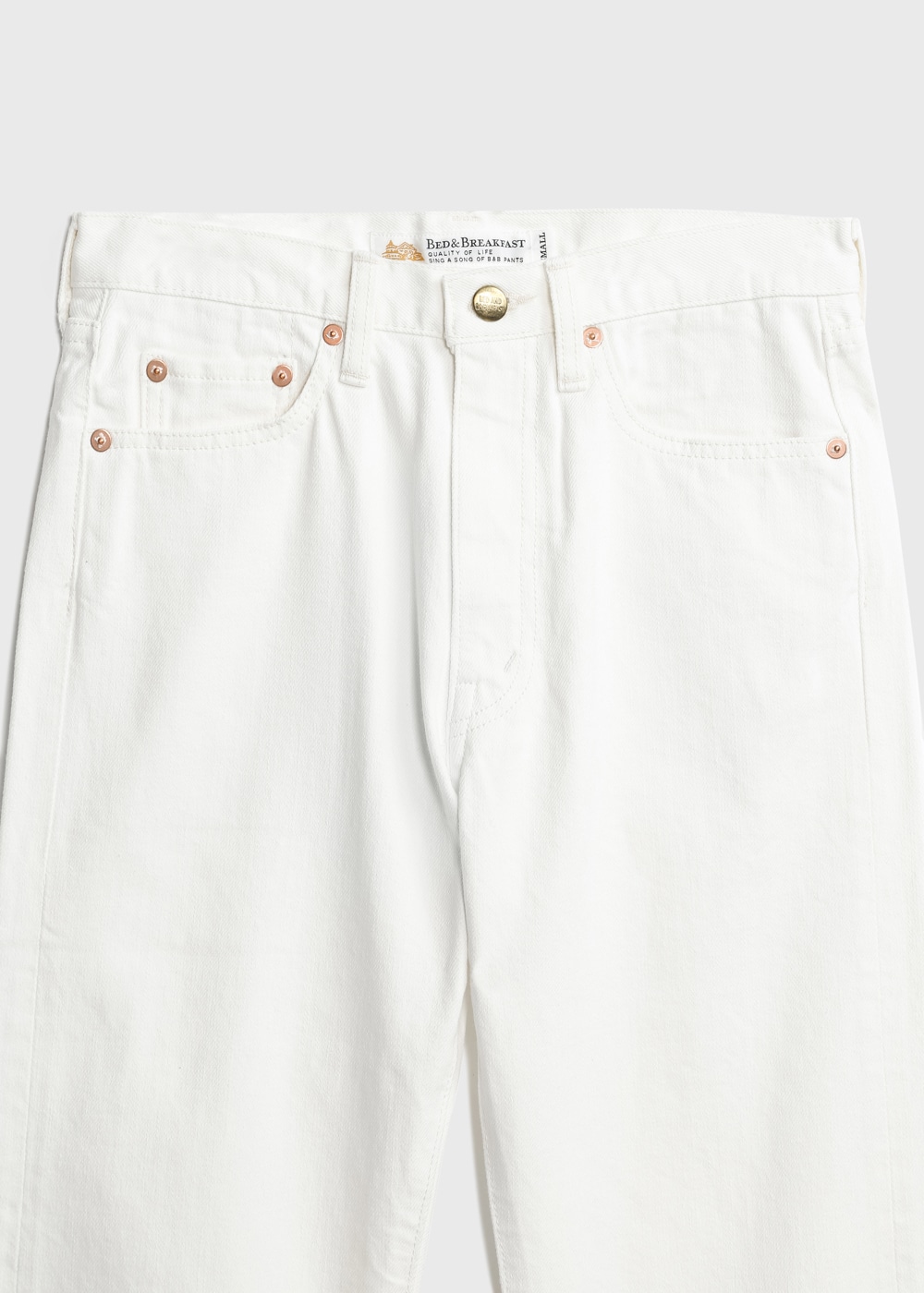 Standard One Wash White Mom's Denim 詳細画像 WHITE 3