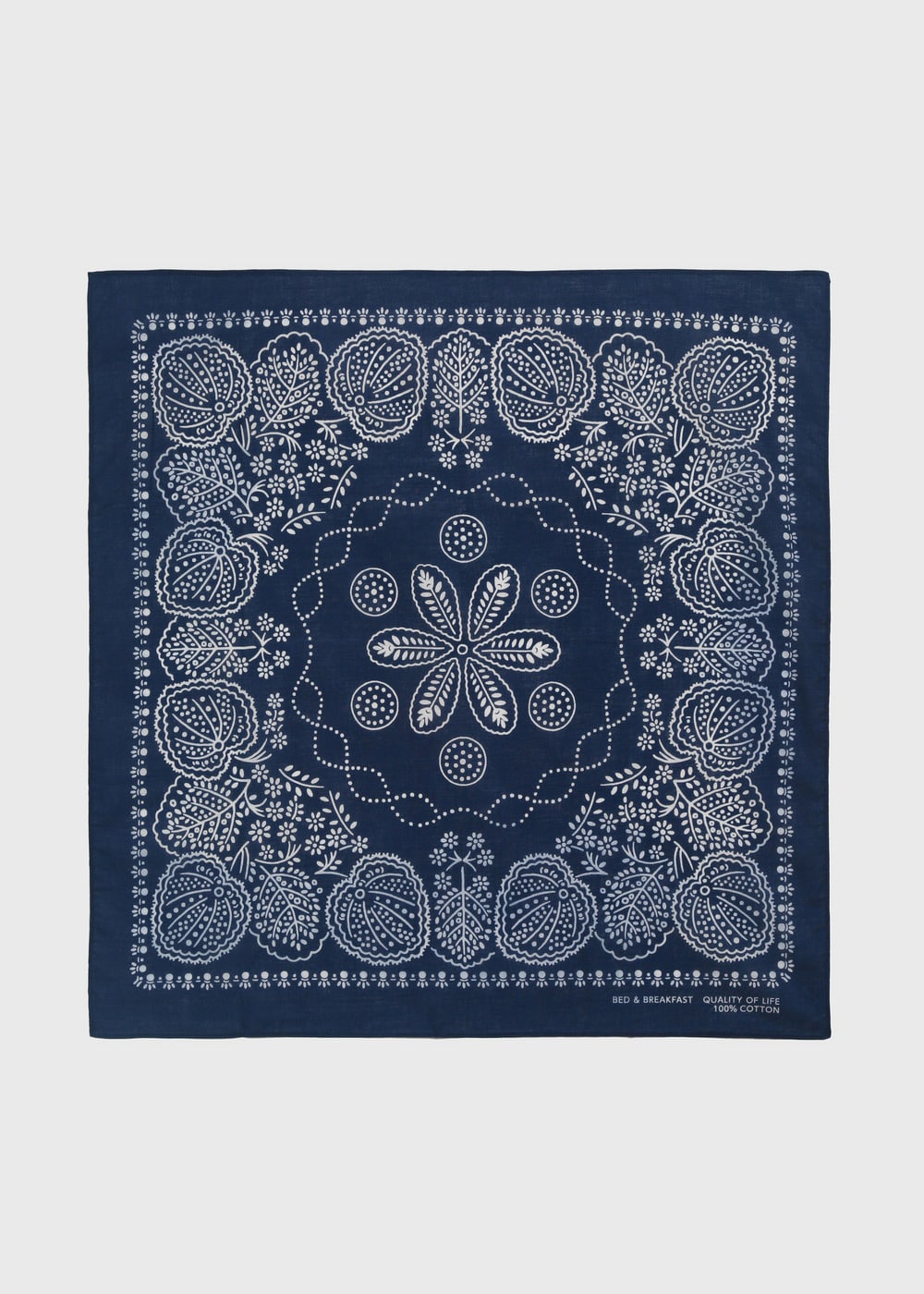 B&B Leaf Bandanna 詳細画像 NAVY 1