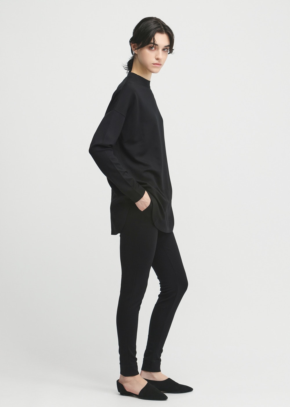 Standard Slim Jersey Pants 詳細画像 BLACK 3