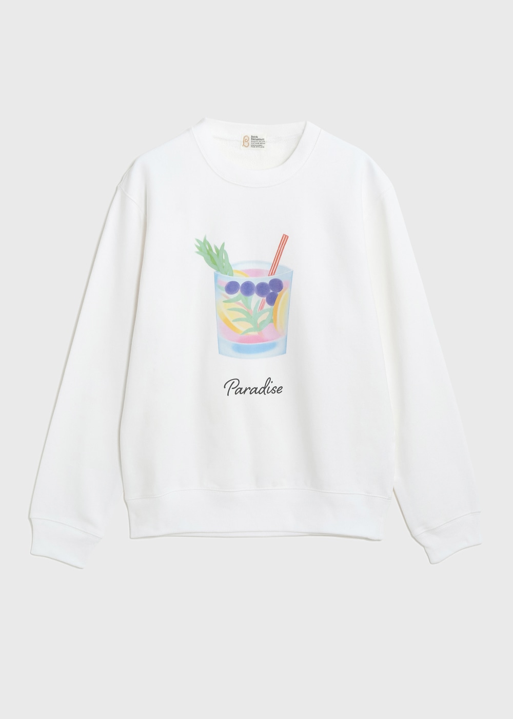 Cocktail Print Top 詳細画像 WHITE 1