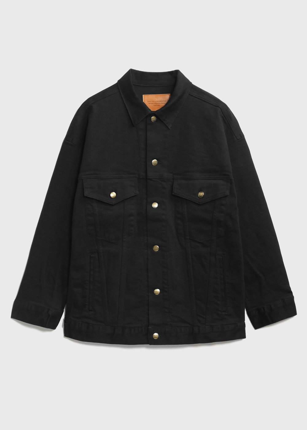 Standard Big Black Denim Jacket 詳細画像 BLACK 1