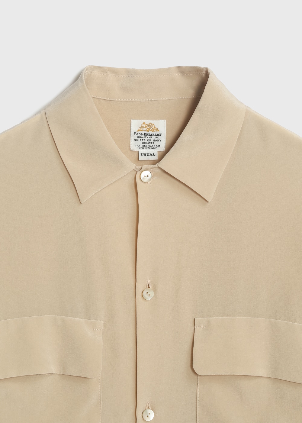 Silk Crape Dechine Shirt  詳細画像 BEIGE 3