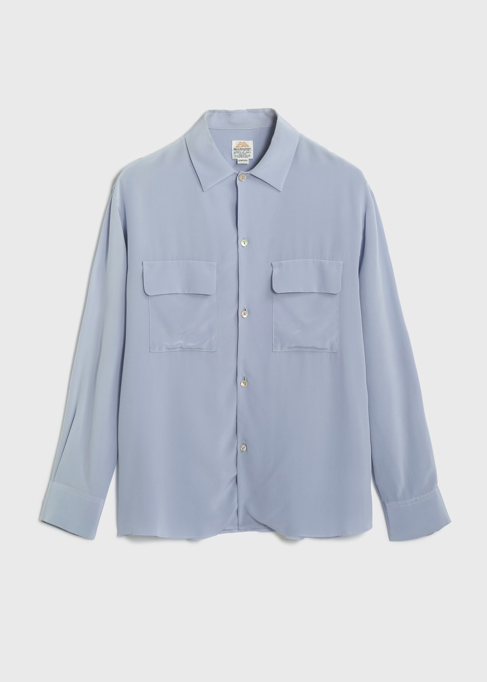 Silk Crape Dechine Shirt  詳細画像 BLUE 1