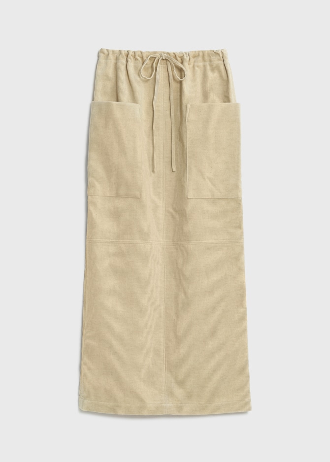 Cotton Linen Corduroy Skirt