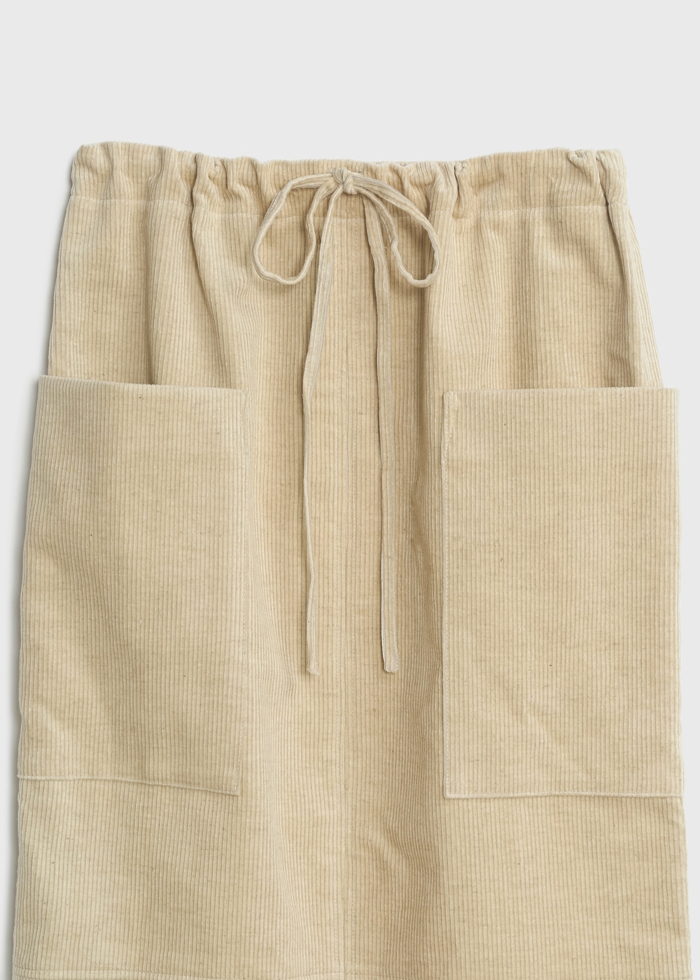 Cotton Linen Corduroy Skirt 詳細画像 BEIGE 3