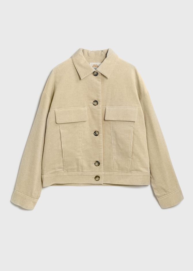 Cotton Linen Corduroy Blouson