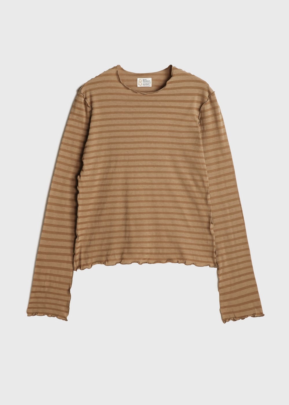 Rencil Stripe Long Sleeve Tee 詳細画像 BROWN MIX 1