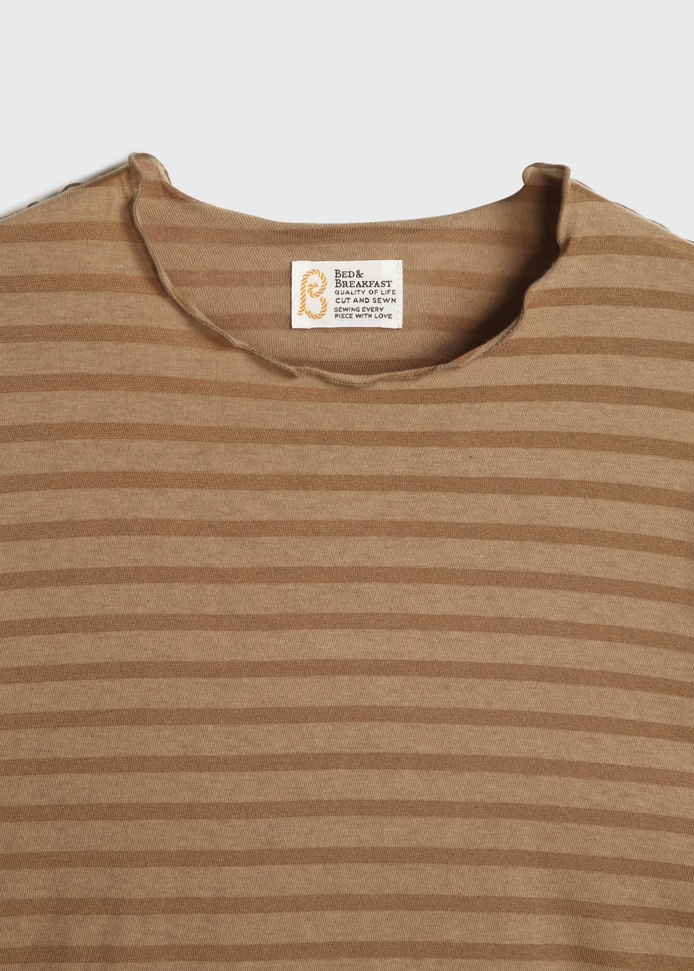 Rencil Stripe Long Sleeve Tee 詳細画像 BROWN MIX 3