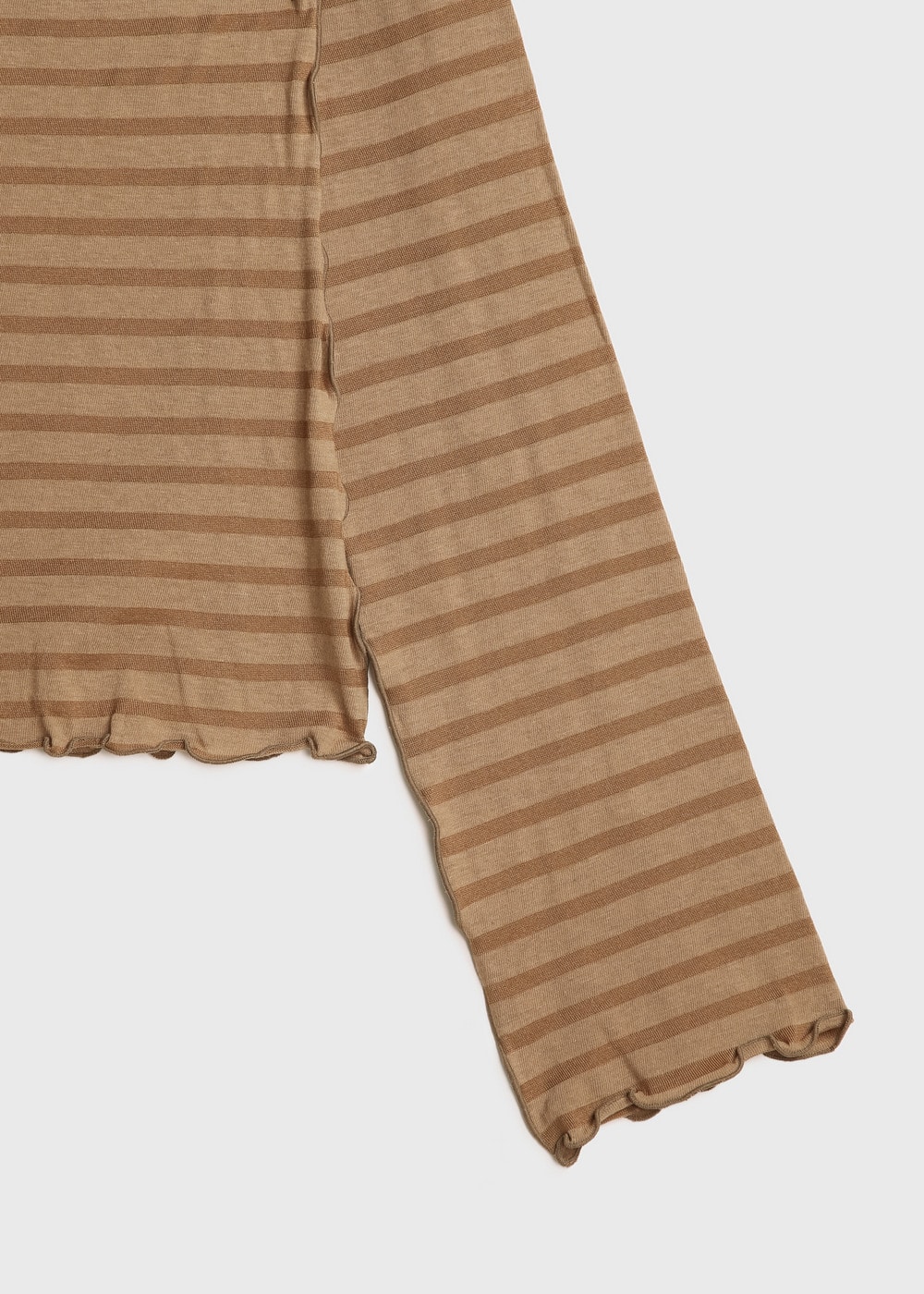 Rencil Stripe Long Sleeve Tee 詳細画像 BROWN MIX 4