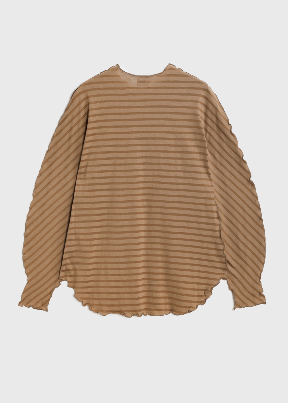 Rencil Stripe Dolman Sleeve 詳細画像 BROWN MIX 2