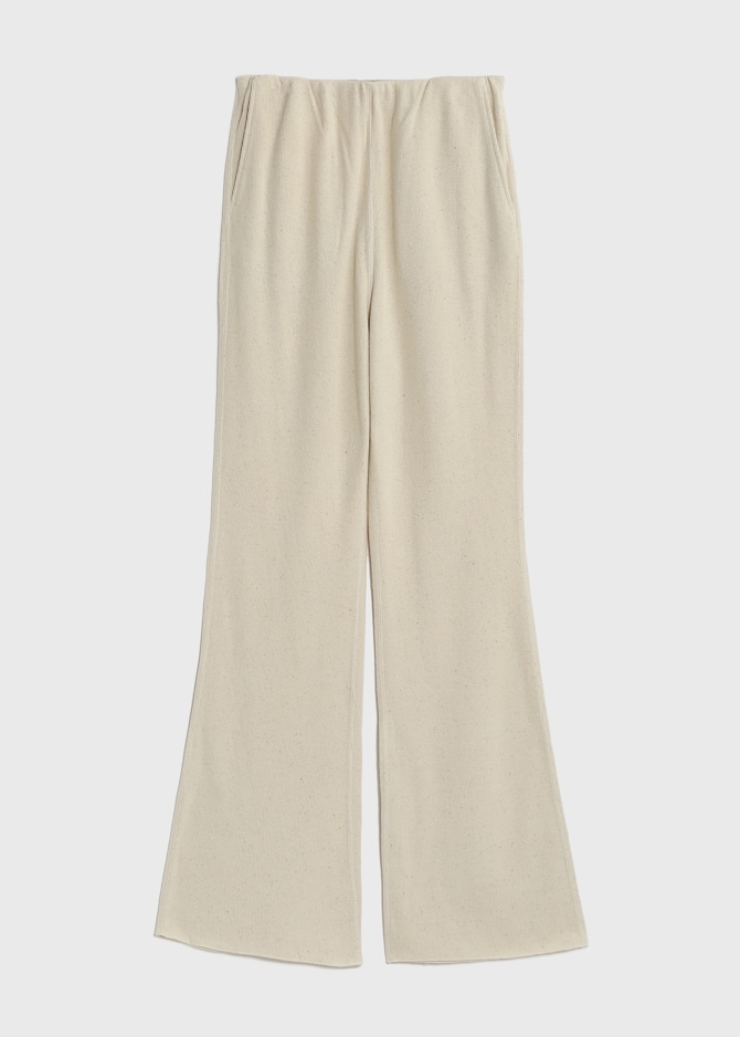 Low Silk Circular Rib Pants