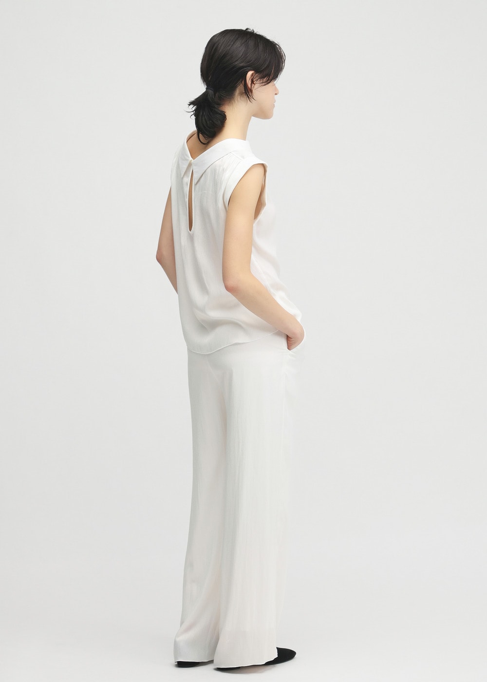 Tumbler Finishing Satin Pants 詳細画像 OFF WHITE 2