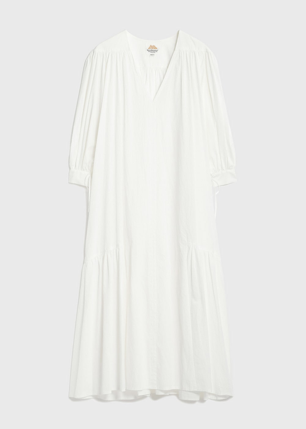 Cordlane Natural Sun-dried Wash Puff Dress 詳細画像 WHITE 3