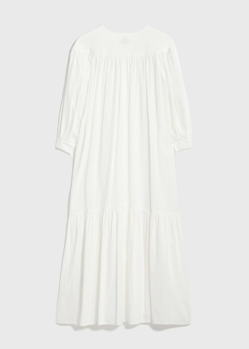 Cordlane Natural Sun-dried Wash Puff Dress 詳細画像 WHITE 4