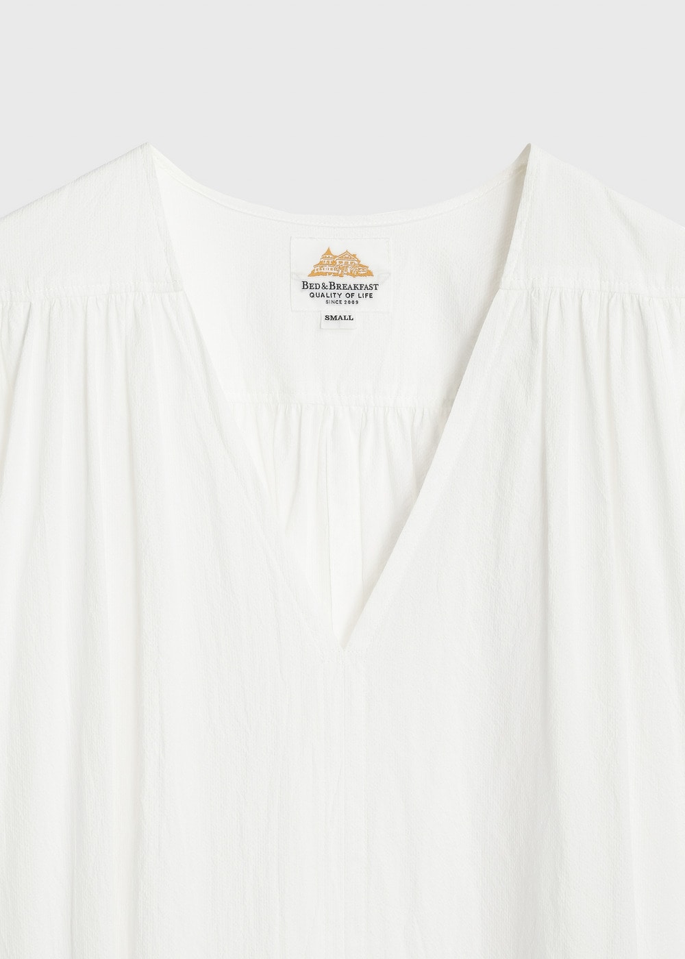 Cordlane Natural Sun-dried Wash Puff Dress 詳細画像 WHITE 5