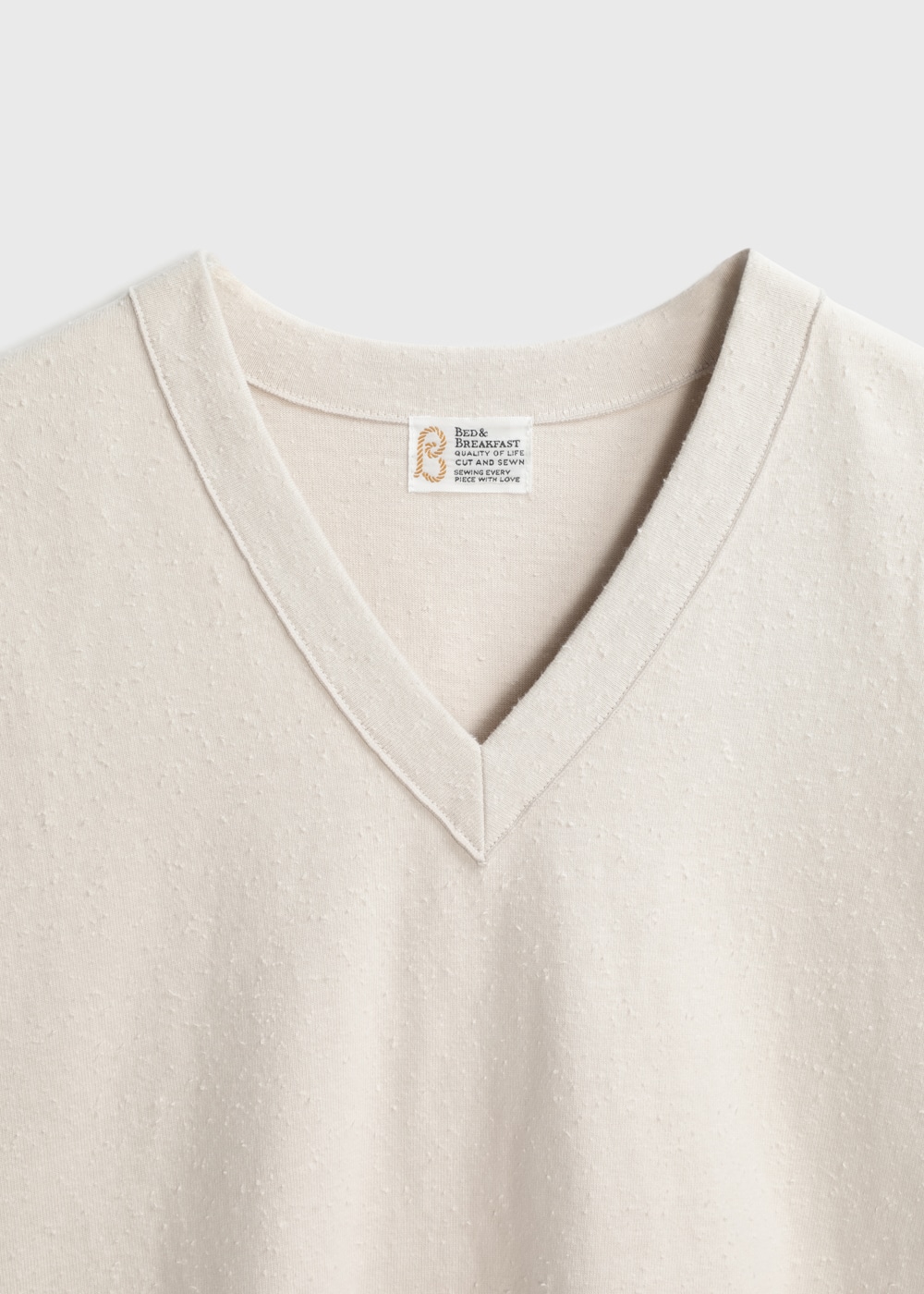 Plating Nep V-neck Top 詳細画像 IVORY 3