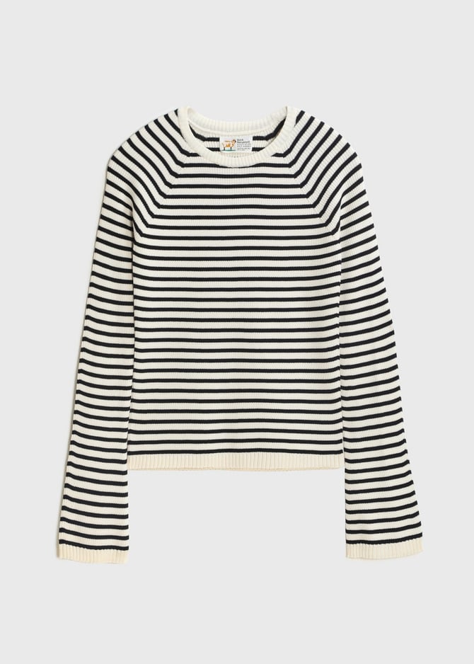 Flure Stretch Stripe Rib Knit