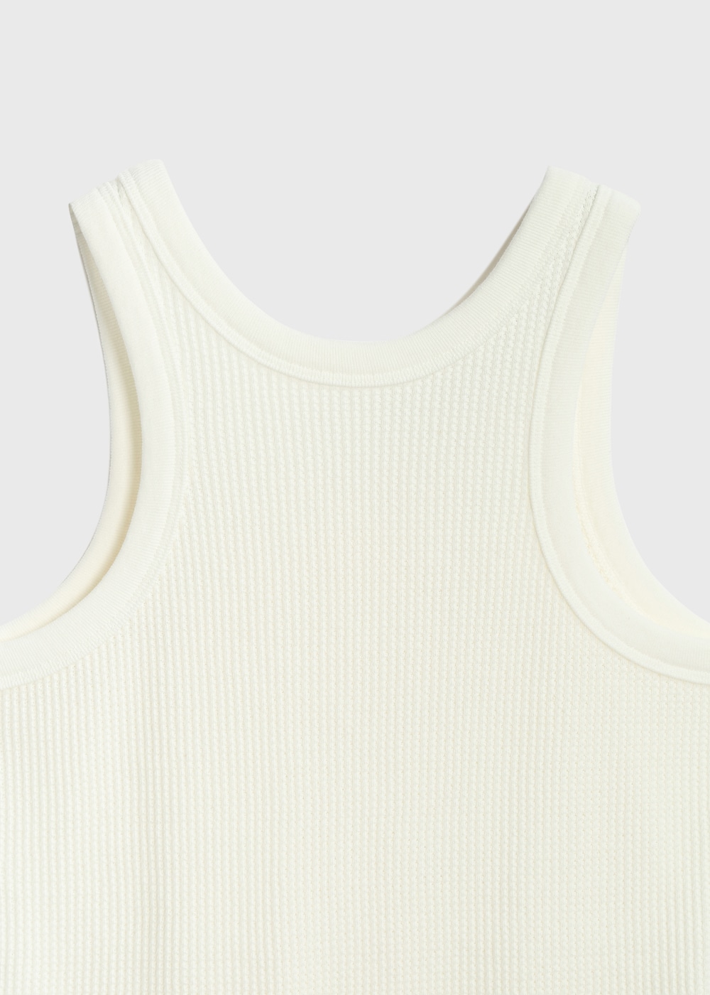 Cotton Waffle Tank Top 詳細画像 OFF WHITE 3