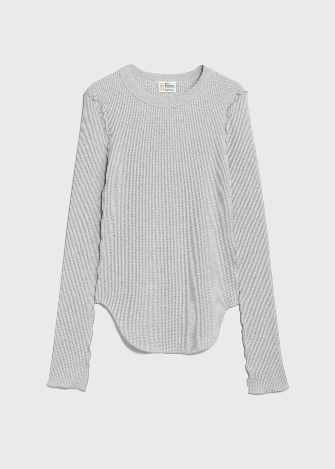 Cotton Waffle Crew-neck