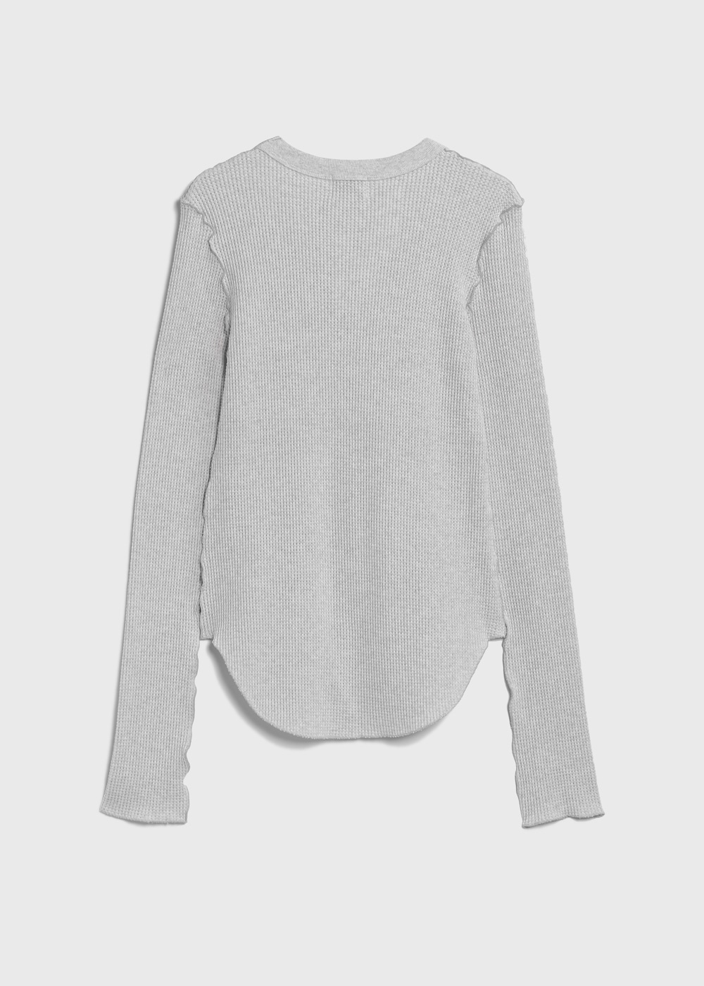 Cotton Waffle Crew-neck 詳細画像 Lt GRAY 2