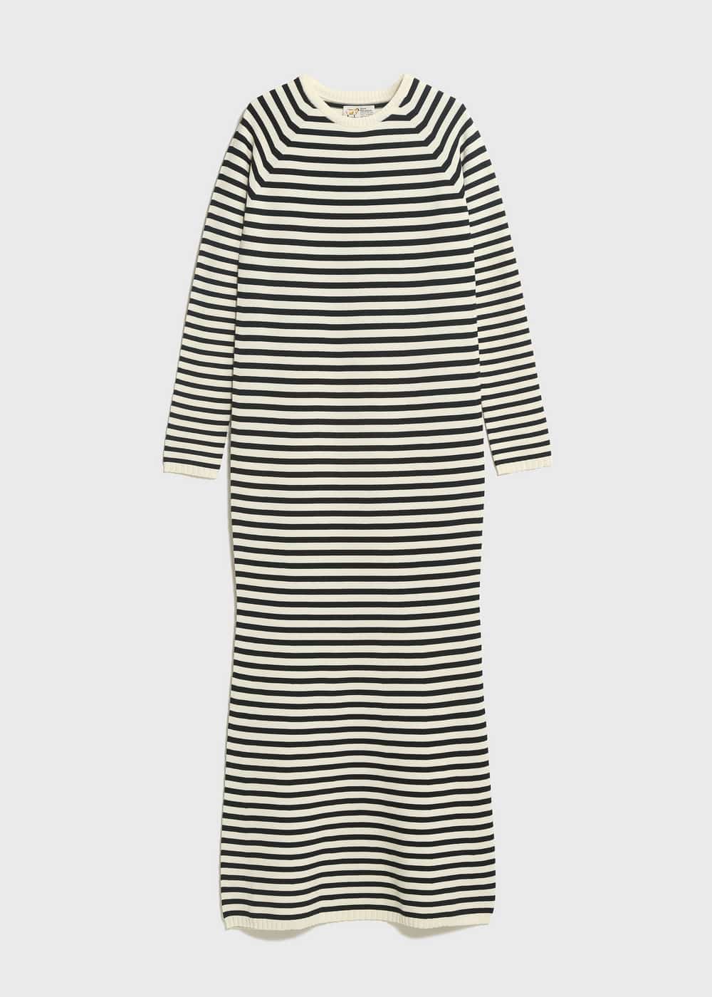 Flure Stretch Stripe Knit Mermaid Dress 詳細画像 BLACK MIX 4