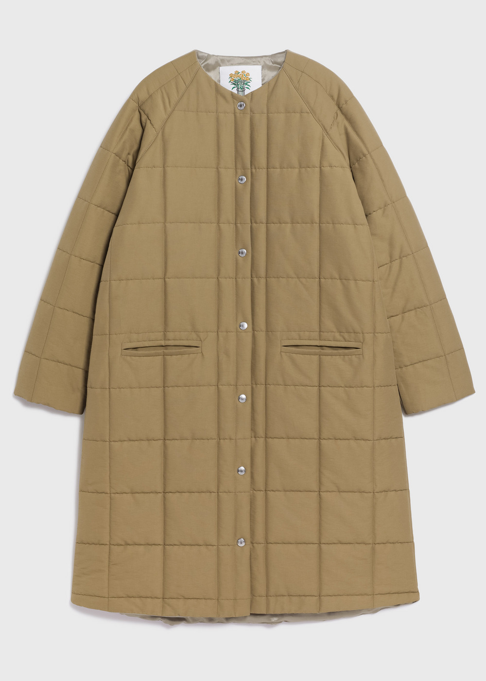 Grosgrain Quilted Liner Long Coat 詳細画像 BROWN 1