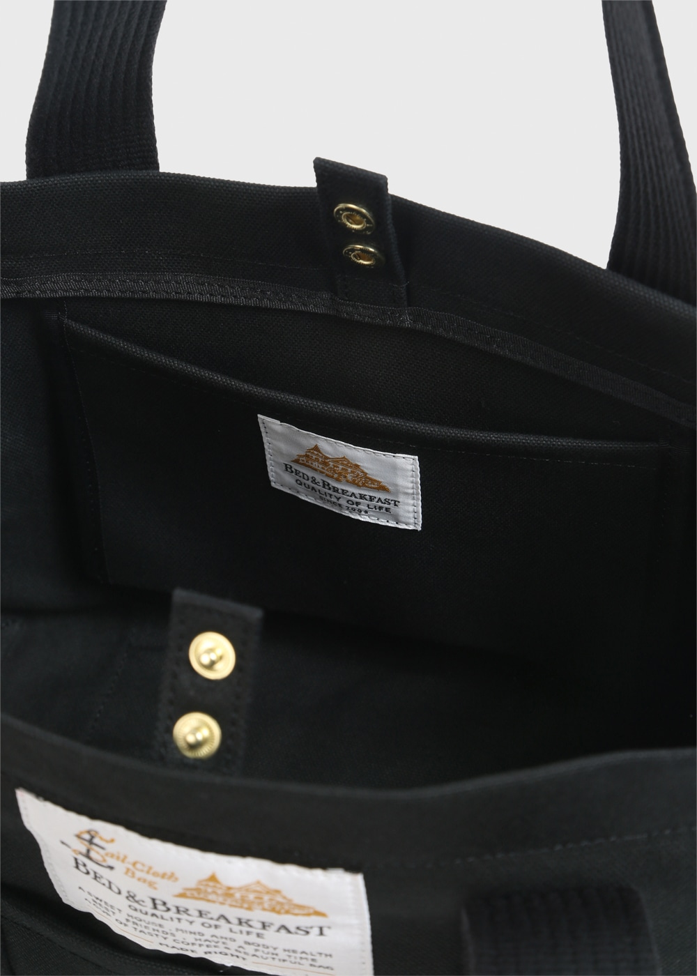 Sail Cloth Bag Medium 詳細画像 BLACK 5