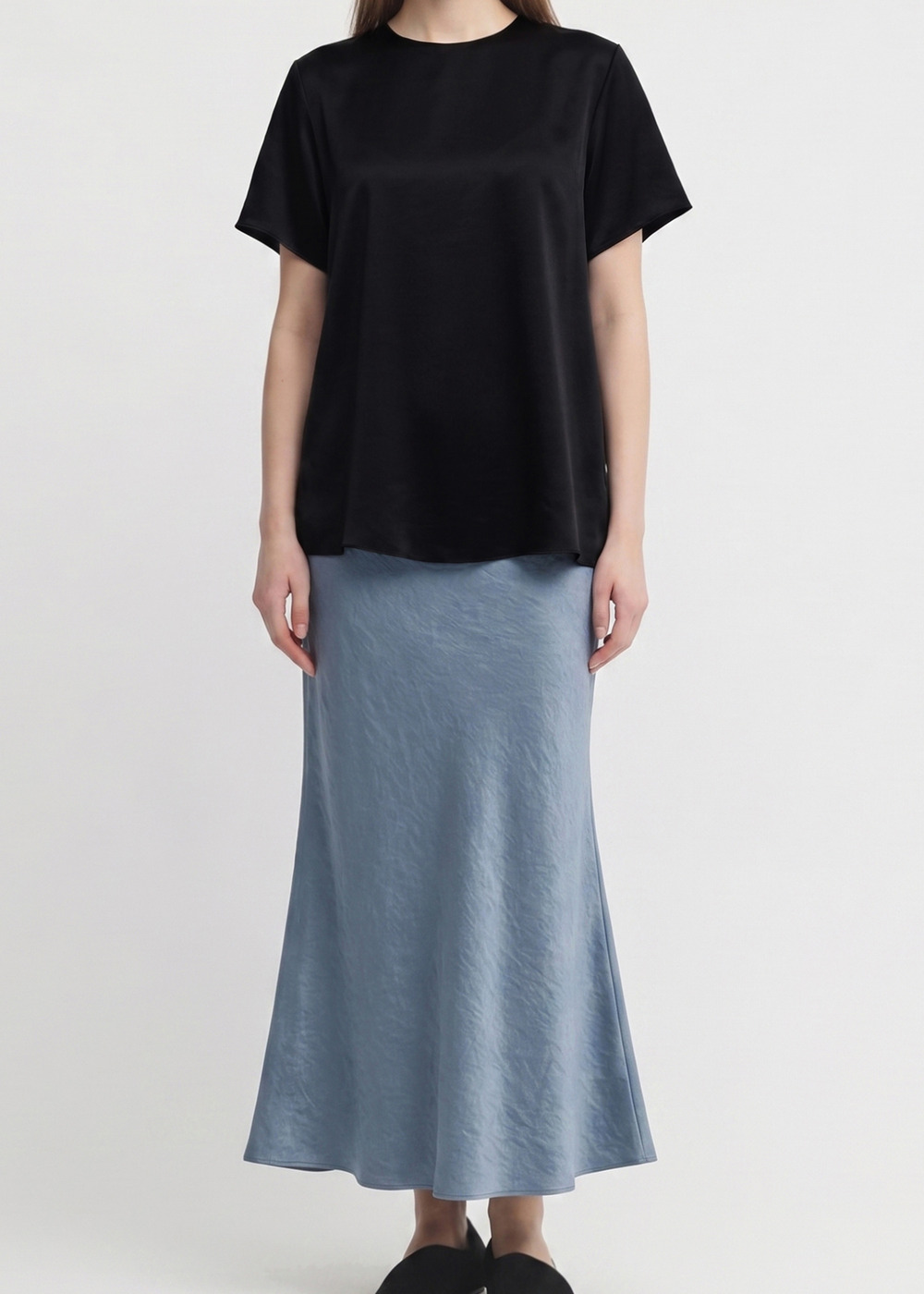 Satin LRM Long Tee 詳細画像 BLACK 3